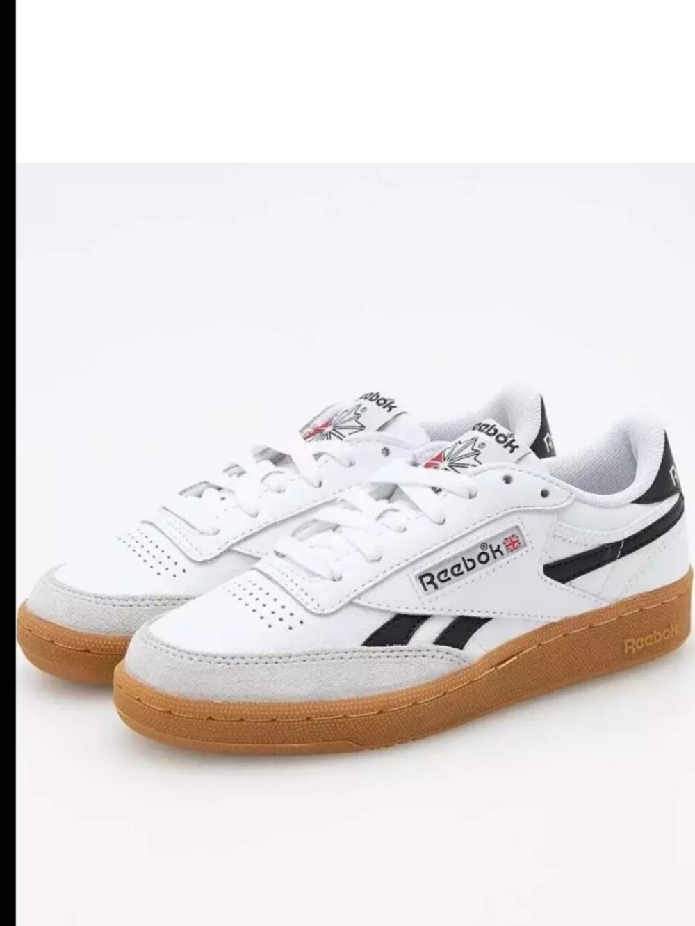 Reebok FIRE! NIB! Club C Revenge Vintage Sneakers in White/Gum. Sz 8. R2S!